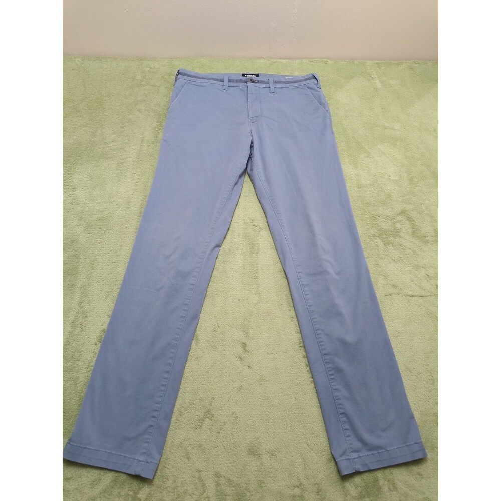 Express Hype Stretch 365 Pants Mens 32x34 Blue Cotton Blend  Slim Fit